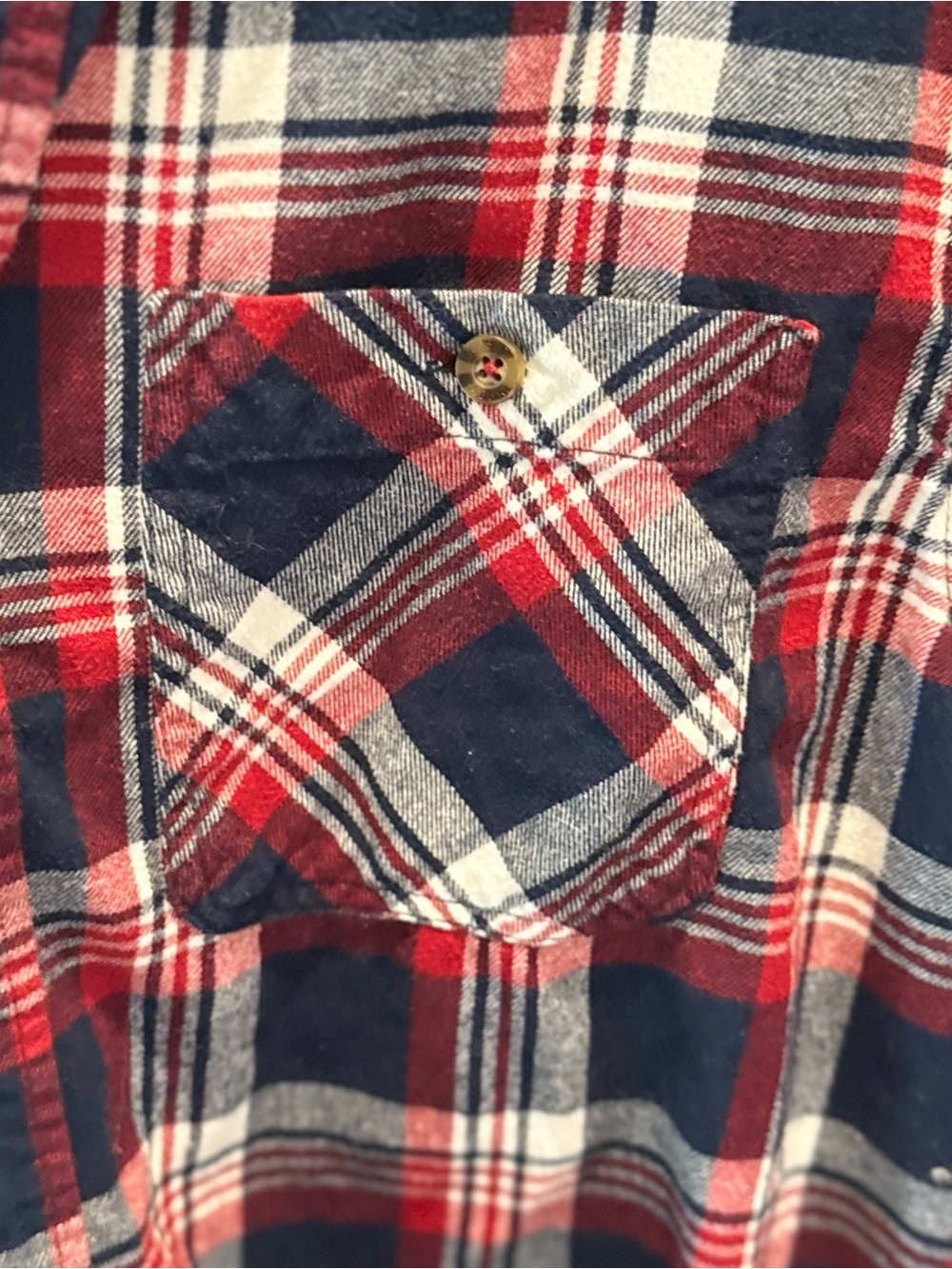 Boston Traders Men’s Plaid Flannel Shirt | Diagonal Pocket | Size Large - Picture 4 of 10